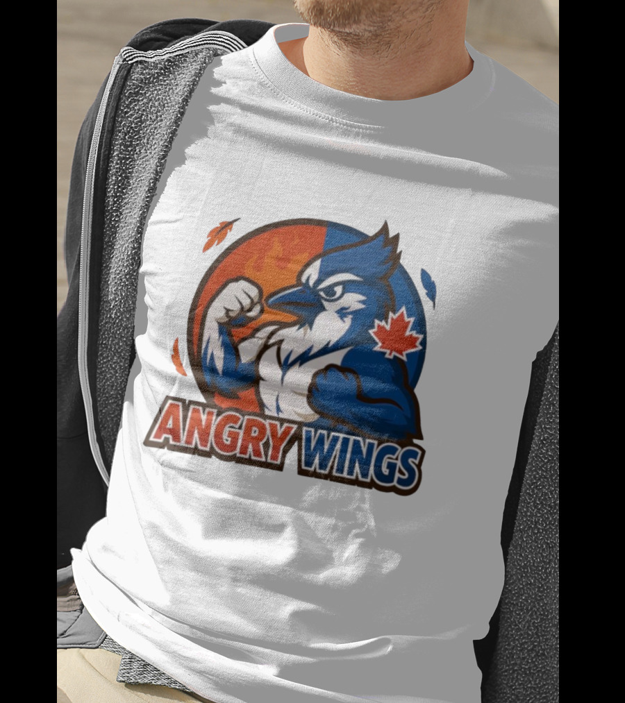 Toronto Blue Jays Angry Wings Mascot Maple Leaf T-Shirt