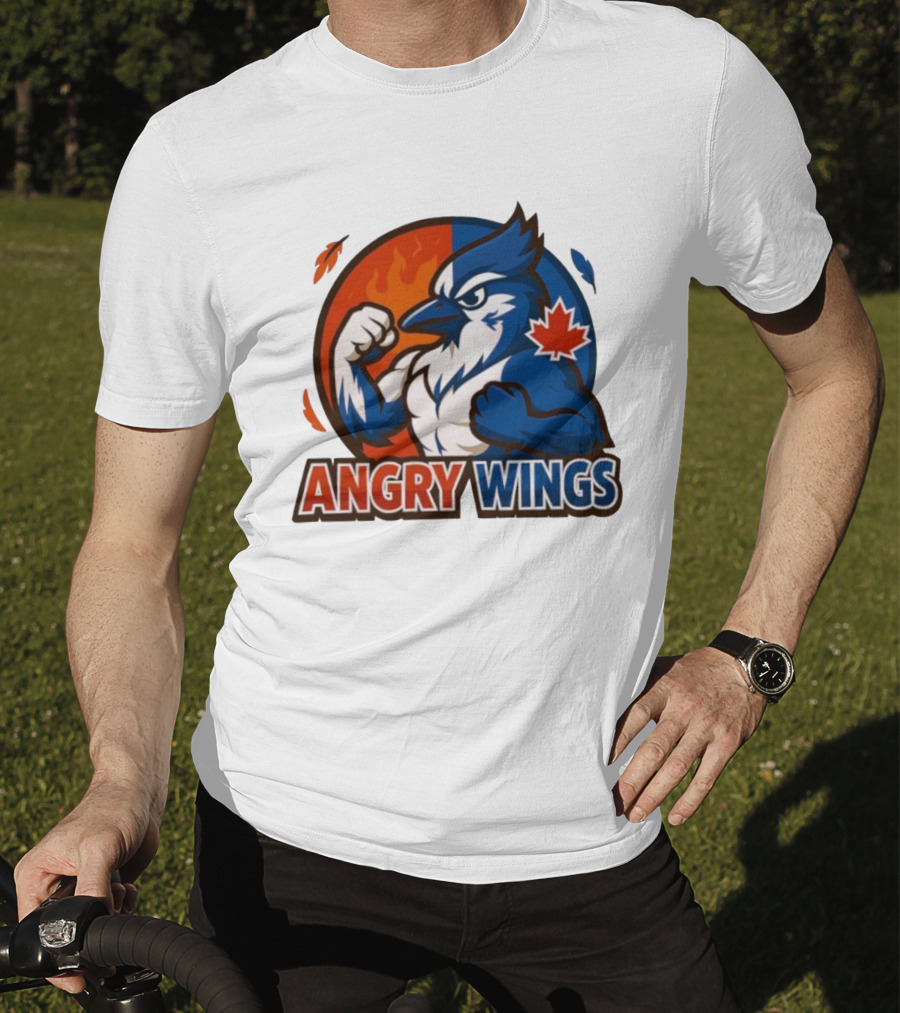 Toronto Blue Jays Angry Wings Mascot Maple Leaf T-Shirt
