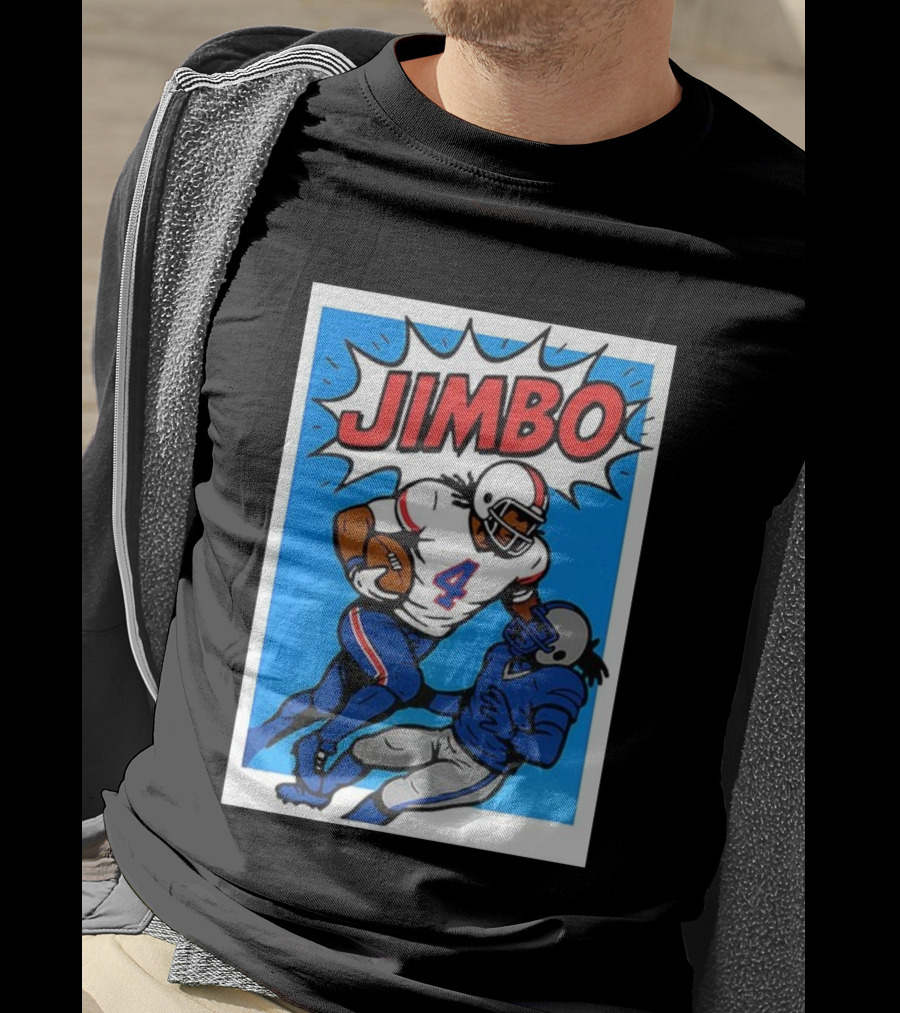 James Cook Jimbo Number 4 Buffalo Bills Football T-Shirt