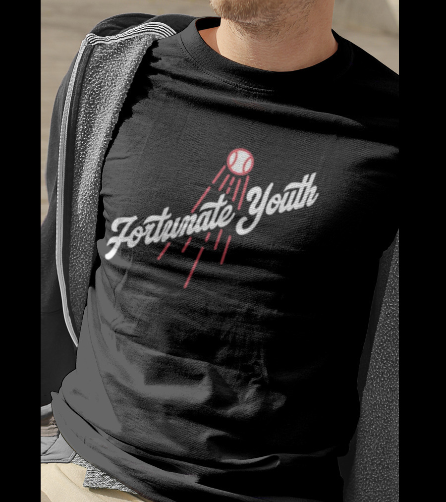 Los Angeles Dodgers Fortunate Youth Baseball Collaboration T-Shirt