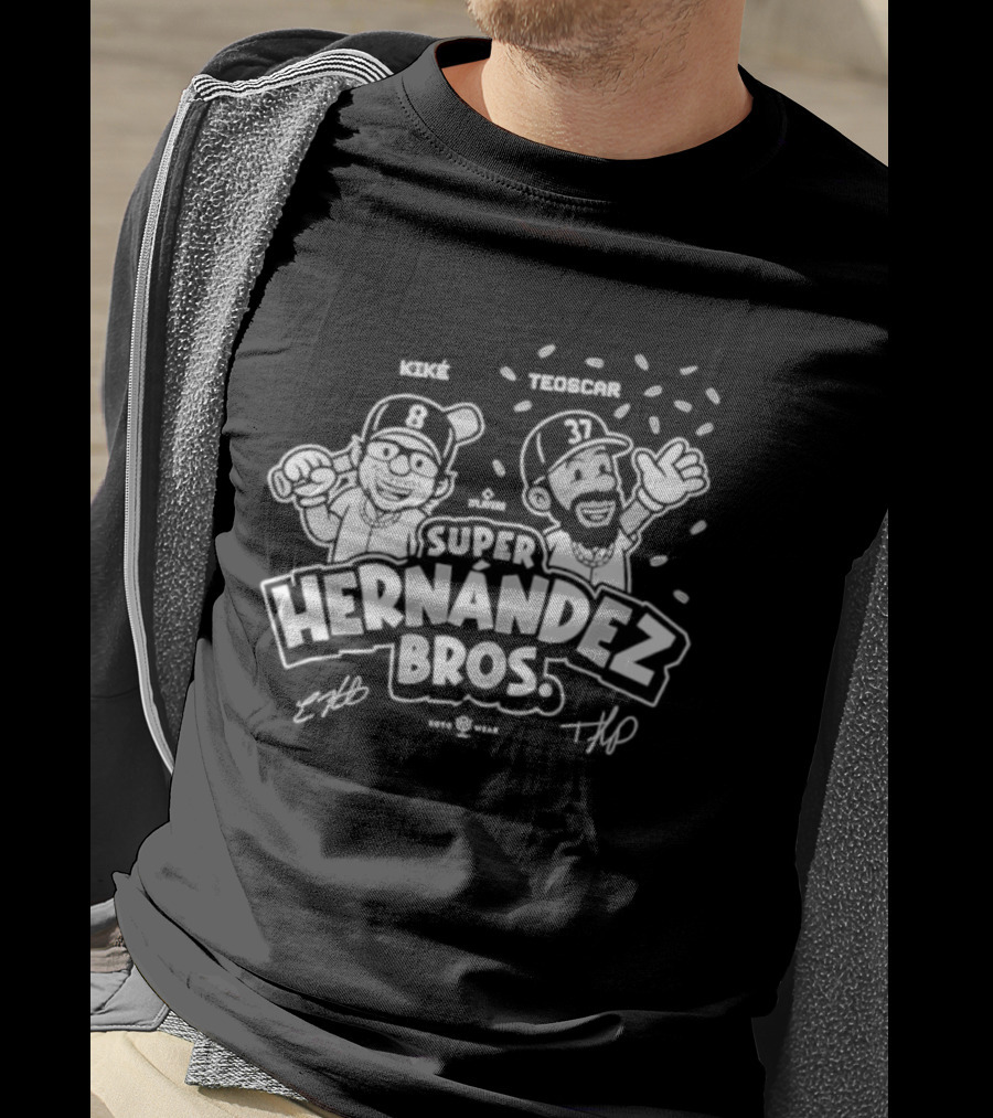 Kike Teoscar Hernandez Bros Super Baseball Duo T-Shirt