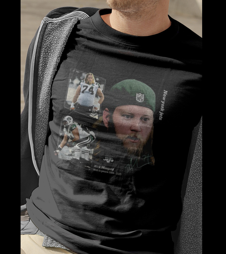 Nick Mangold New York Jets NFL Football RIP Legends Never Die 1984 2025 Signature T-Shirt