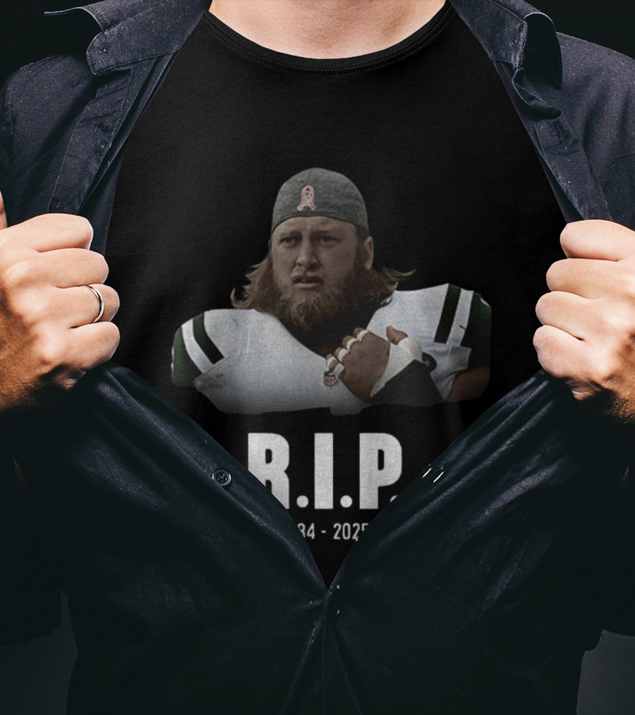 Nick Mangold New York Jets NFL R.I.P. 1984-2025 Legends Never Die T-Shirt