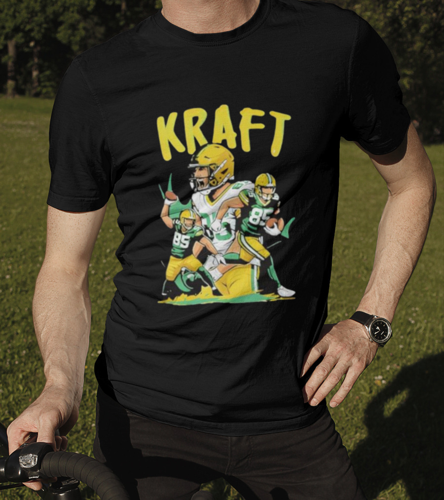 Kraft Football 85 Green Bay Packers Tucker Kraft T-Shirt
