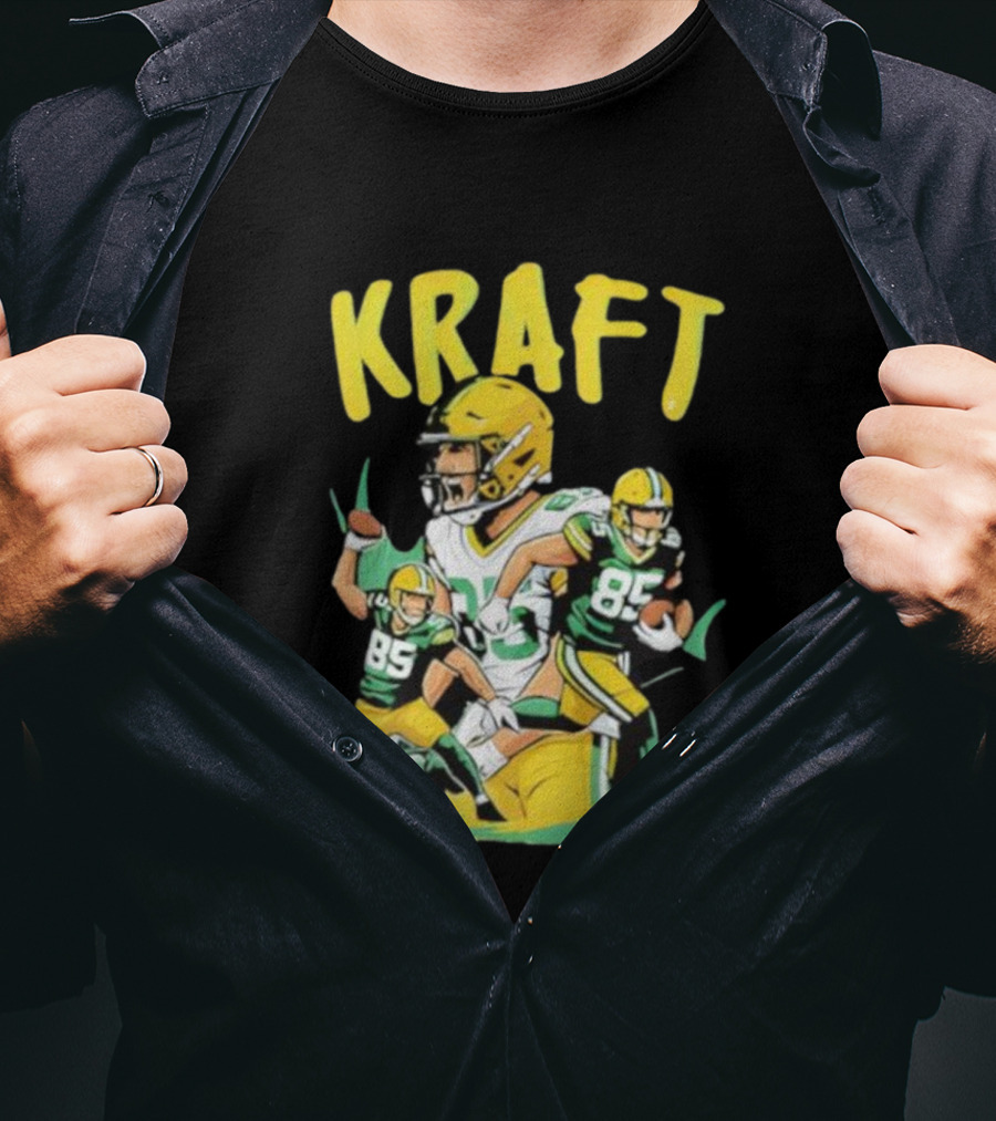 Kraft Football 85 Green Bay Packers Tucker Kraft T-Shirt