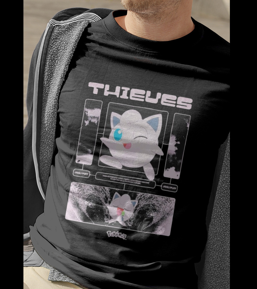 Thieves 100 Jigglypuff Pokémon Sleep Theme T-Shirt