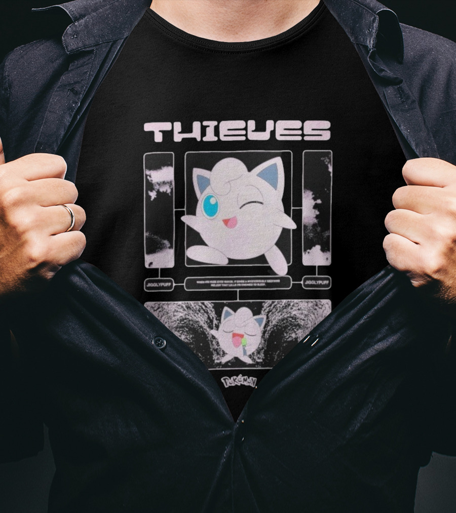 Thieves 100 Jigglypuff Pokémon Sleep Theme T-Shirt