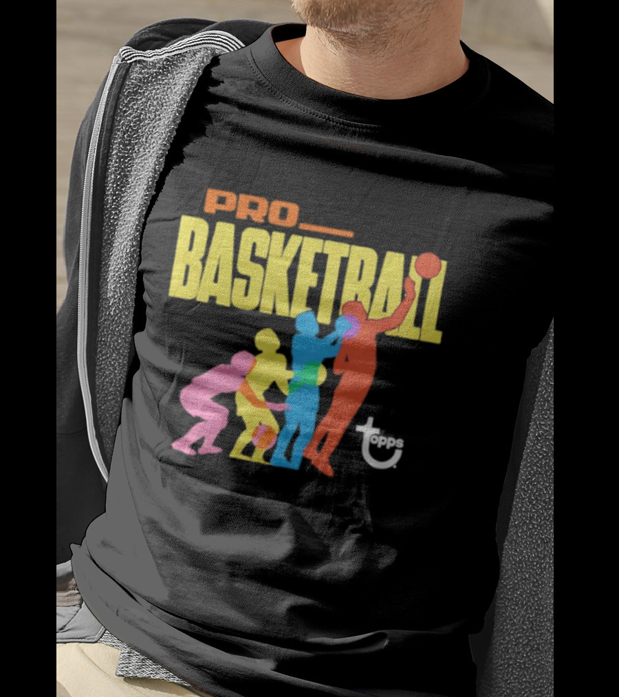 1972 Topps Pro Basketball Retro Silhouettes T-Shirt
