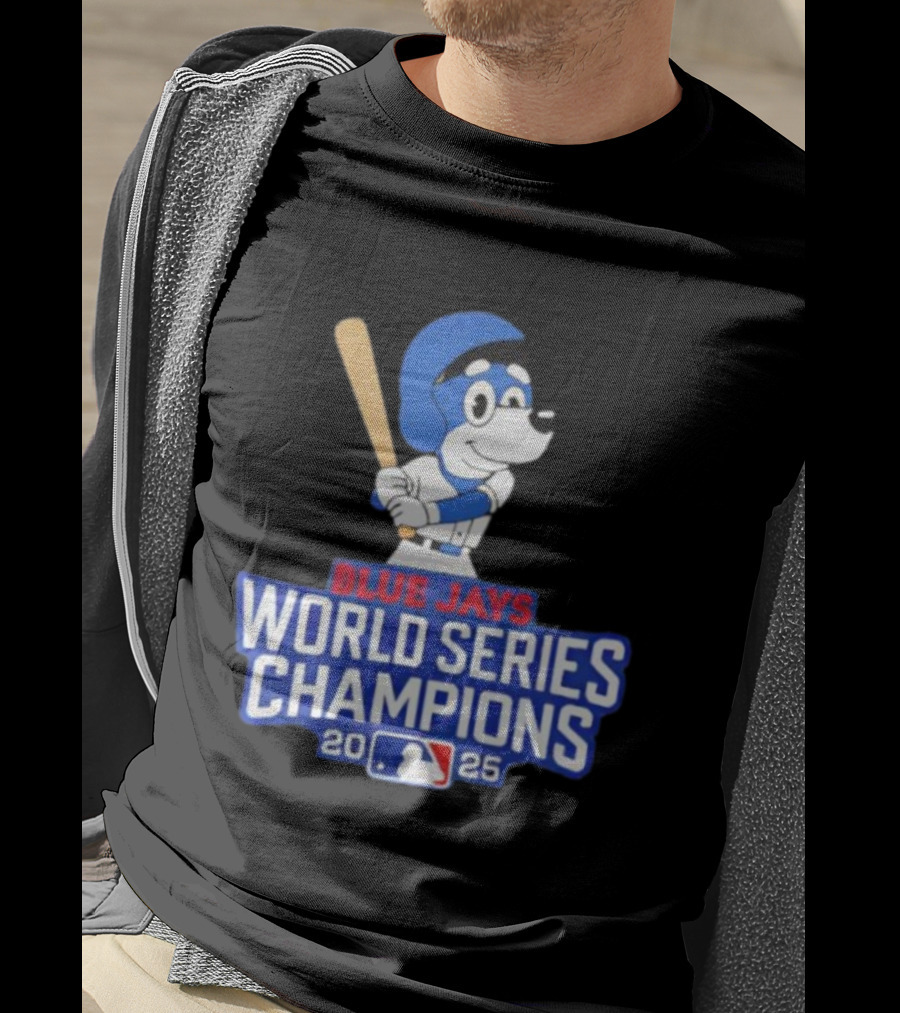 Blue Jays World Series Champions 2025 Bluey Baseball MLB T-Shirt