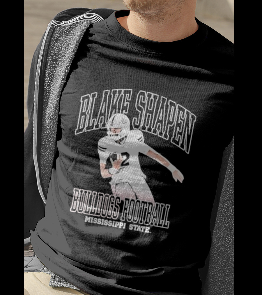 Blake Shapen Bulldogs Football Mississippi State T-Shirt