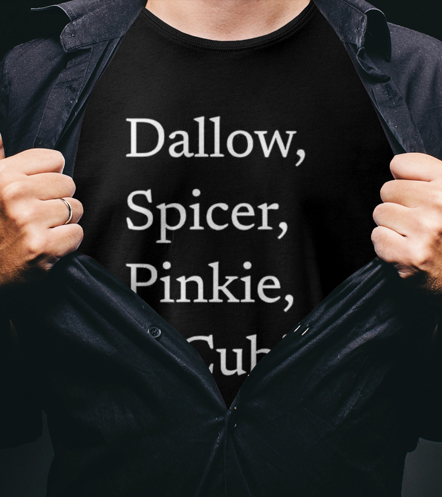 Dallow Spicer Pinkie Cubitt Text Sequence T-Shirt