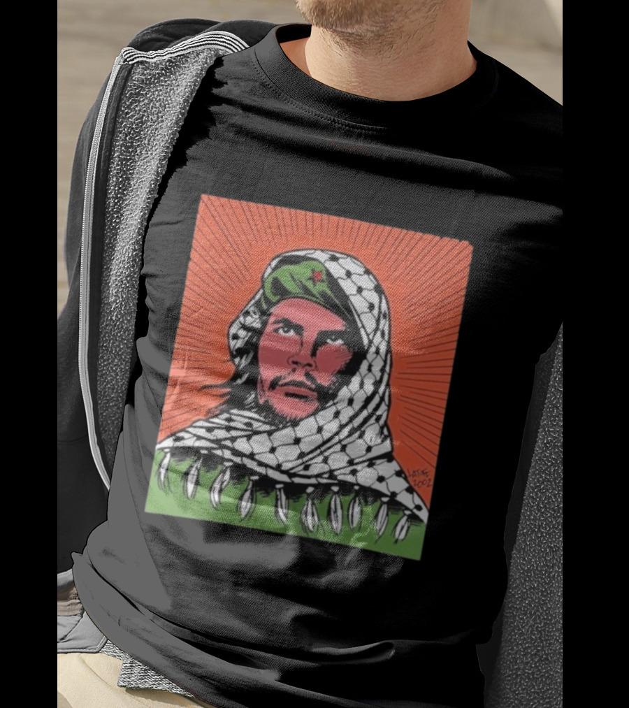 Che Guevara Keffiyeh Artistic Illustration By Latuff 2002 T-Shirt