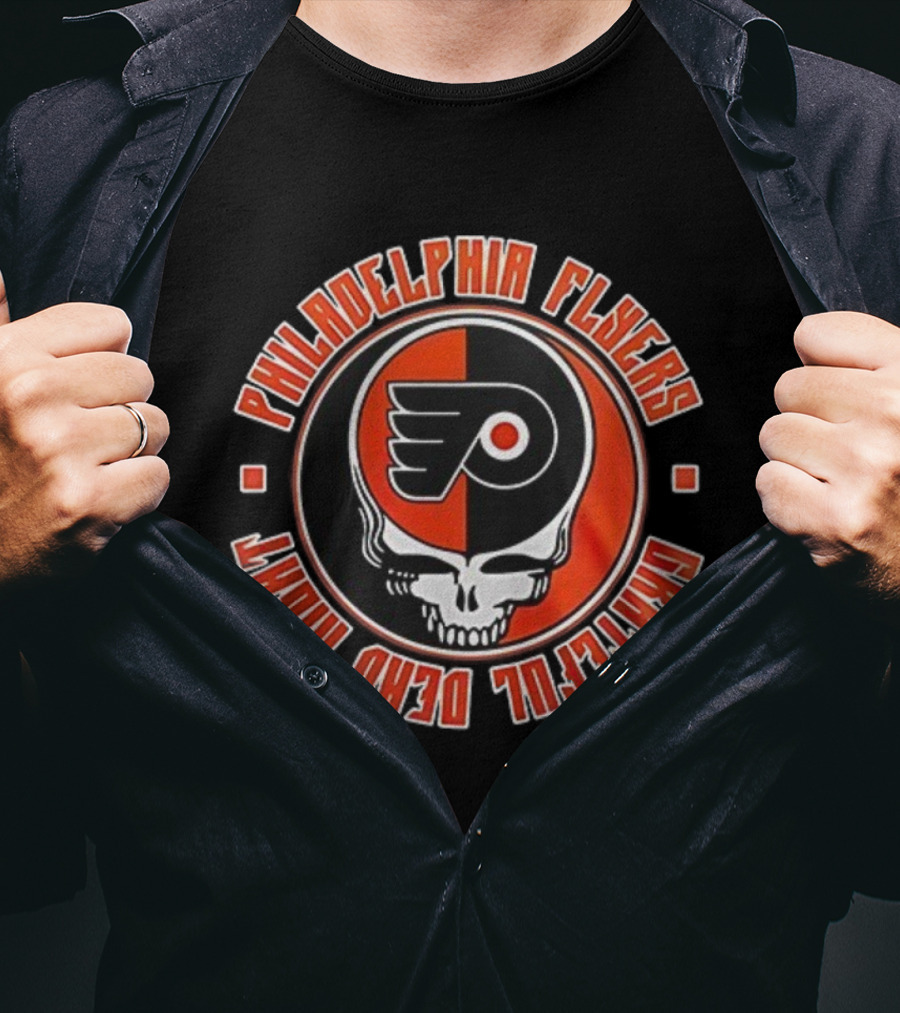 Philadelphia Flyers Grateful Dead 60th Anniversary Urban Nights T-Shirt