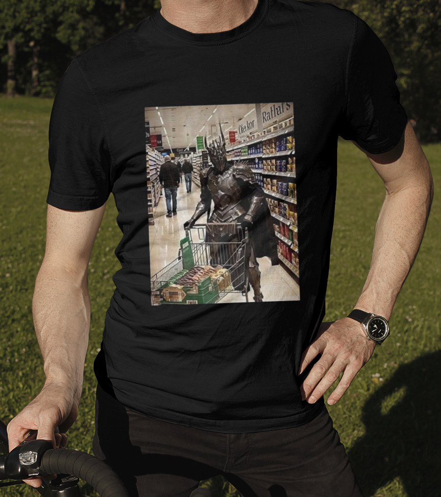 Sauron Shopping Adventure In Grocery Aisle T-Shirt