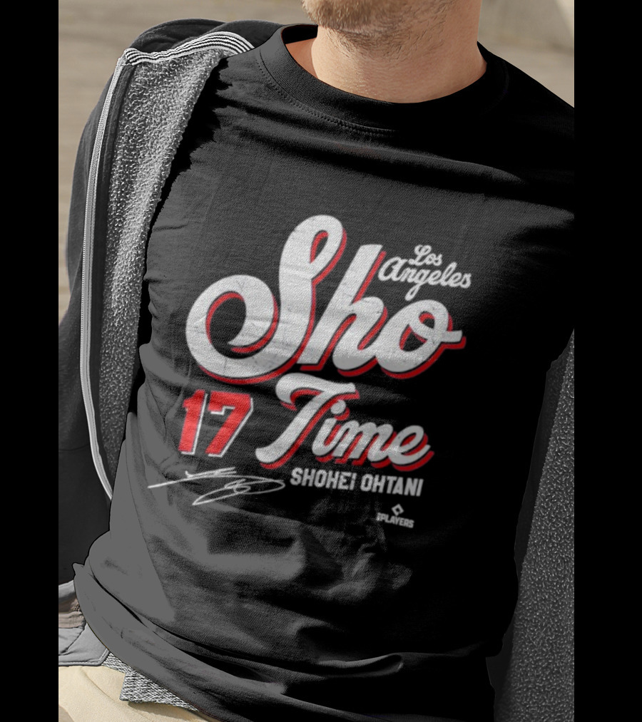 Los Angeles Sho Time 17 Shohei Ohtani Signature T-Shirt