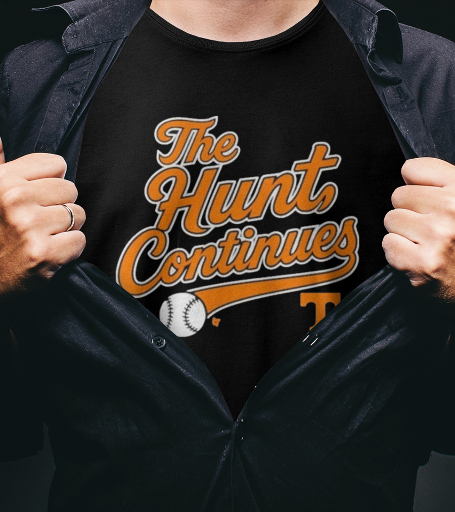 Tennessee Volunteers The Hunt Continues Baseball T T-Shirt