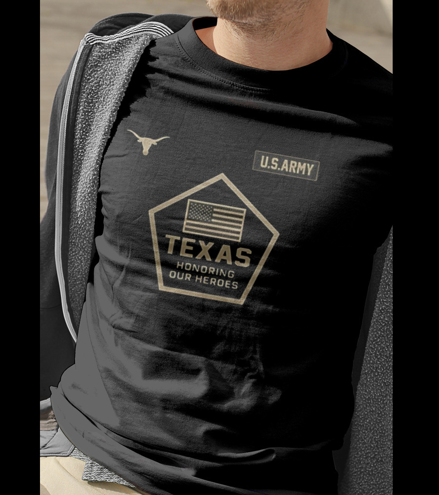 Texas Longhorns U.S. Army Honoring Our Heroes Military Appreciation Day T-Shirt