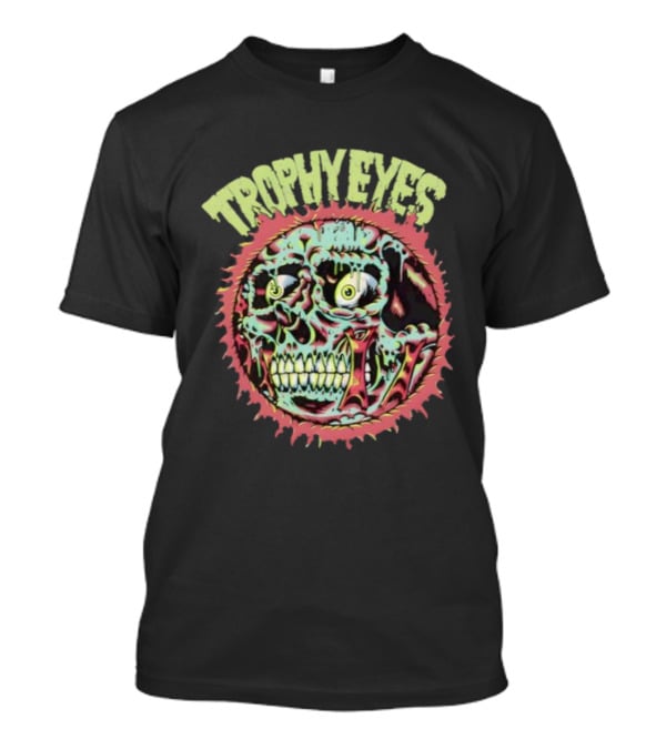 Trophy Eyes Zombie Skull Halloween 2025 T-Shirt