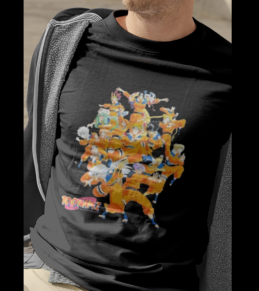 Toonami Cruel.void Shadow Clone Jutsu Anime Character Mashup T-Shirt
