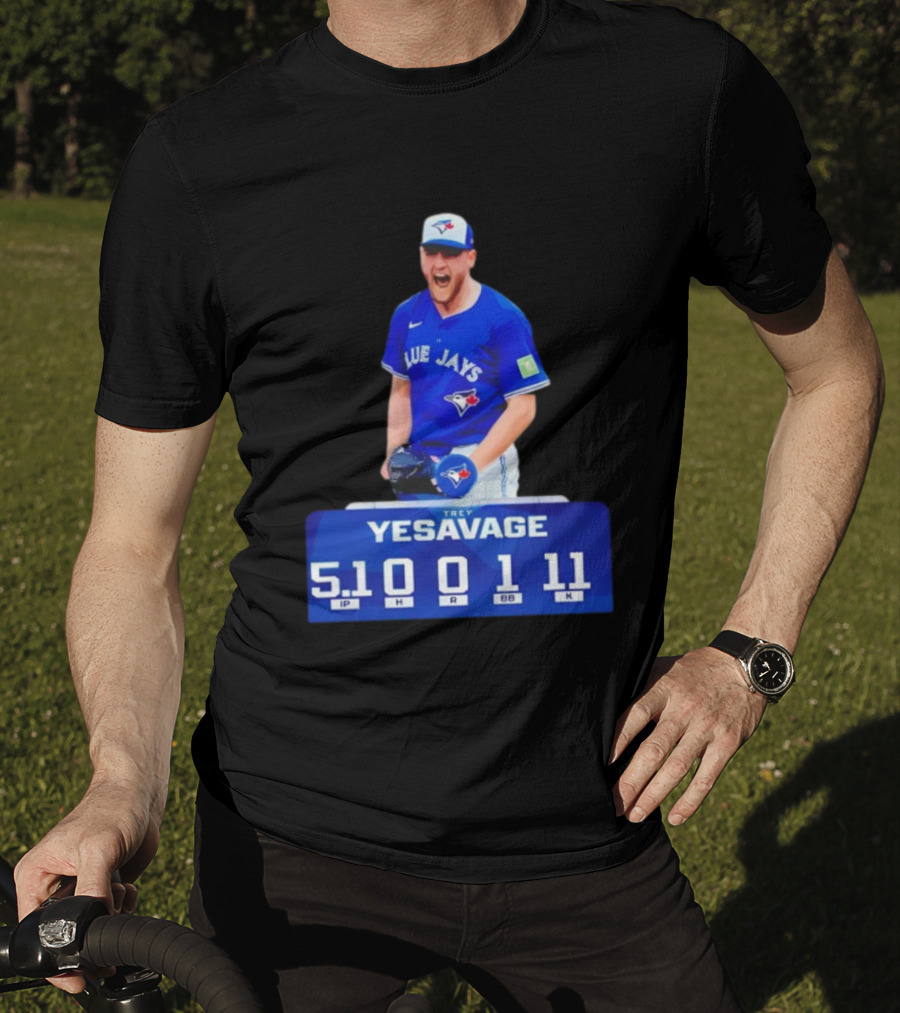 Trey Yesavage Toronto Blue Jays MLB Player World Series 2025 5.1 IP 0 H 1 R 11 K T-Shirt