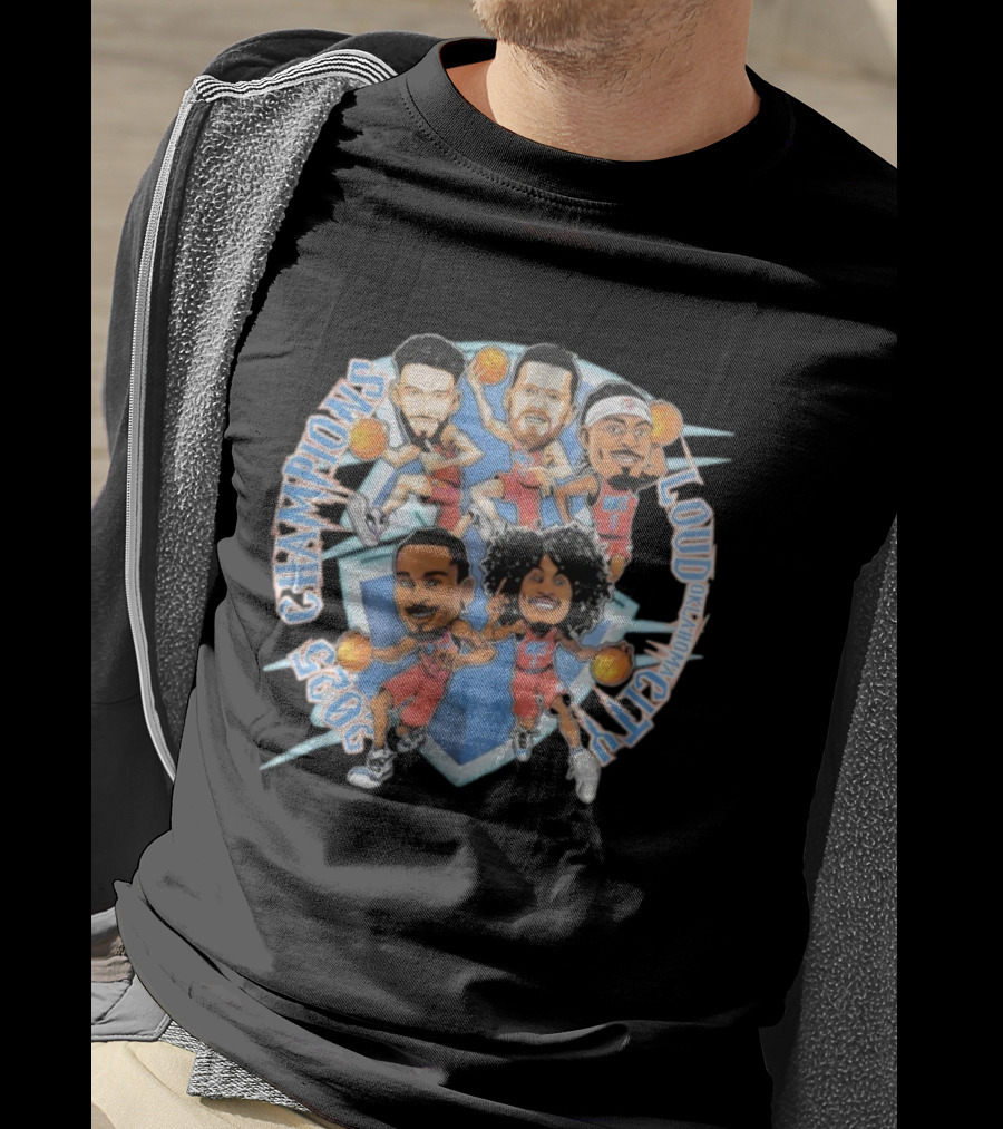 Loud City Oklahoma Champions 2023 Bootleg Basketball Players T-Shirt