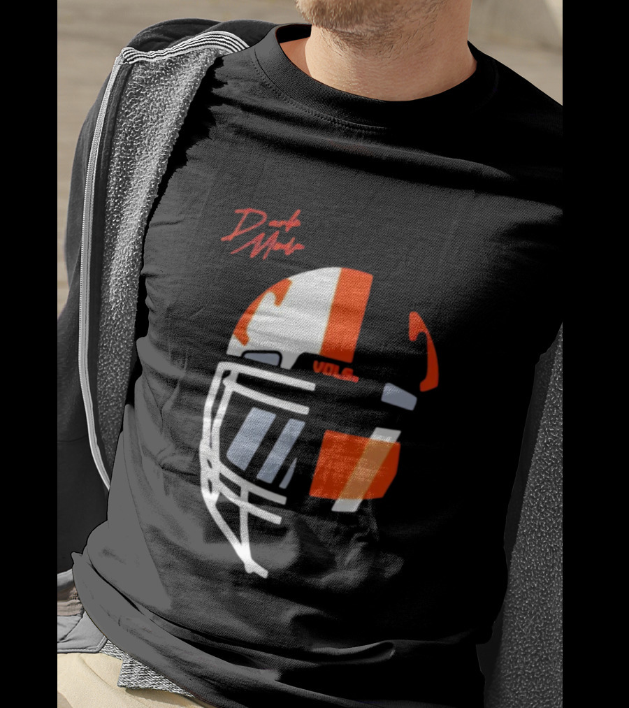 Dark Mode Vols Tennessee Volunteers Football Helmet T-Shirt