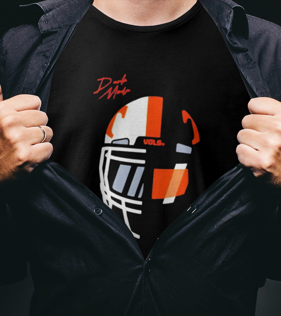 Dark Mode Vols Tennessee Volunteers Football Helmet T-Shirt