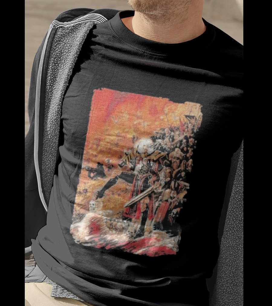 Warhammer Grimdark Canoness Veridyan Battle Scene Fantasy Artwork T-Shirt