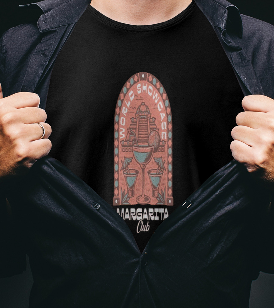 World Showcase Margarita Club Pyramid And Cocktails T-Shirt