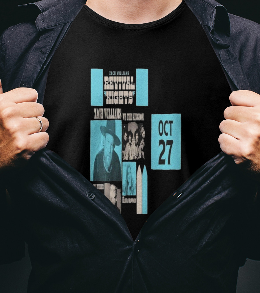 Zach Williams We The Kingdom Revival Nights Red Rocks Oct 27 2025 T-Shirt