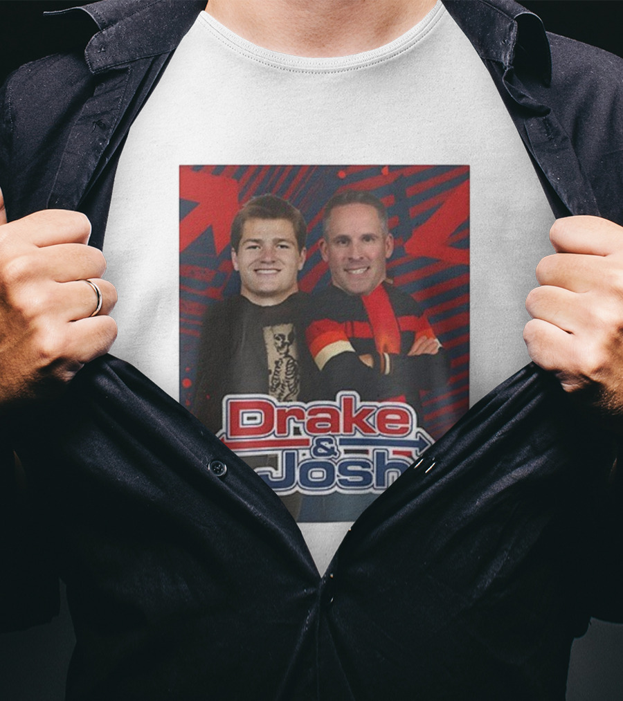 Drake And Josh New England Patriots Maye McDaniels Caricature T-Shirt