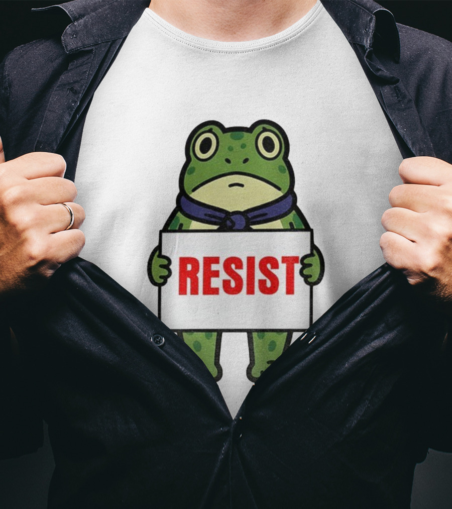 Portland Frog Resist Anti Fascist Trump Democracy Antifa T-Shirt