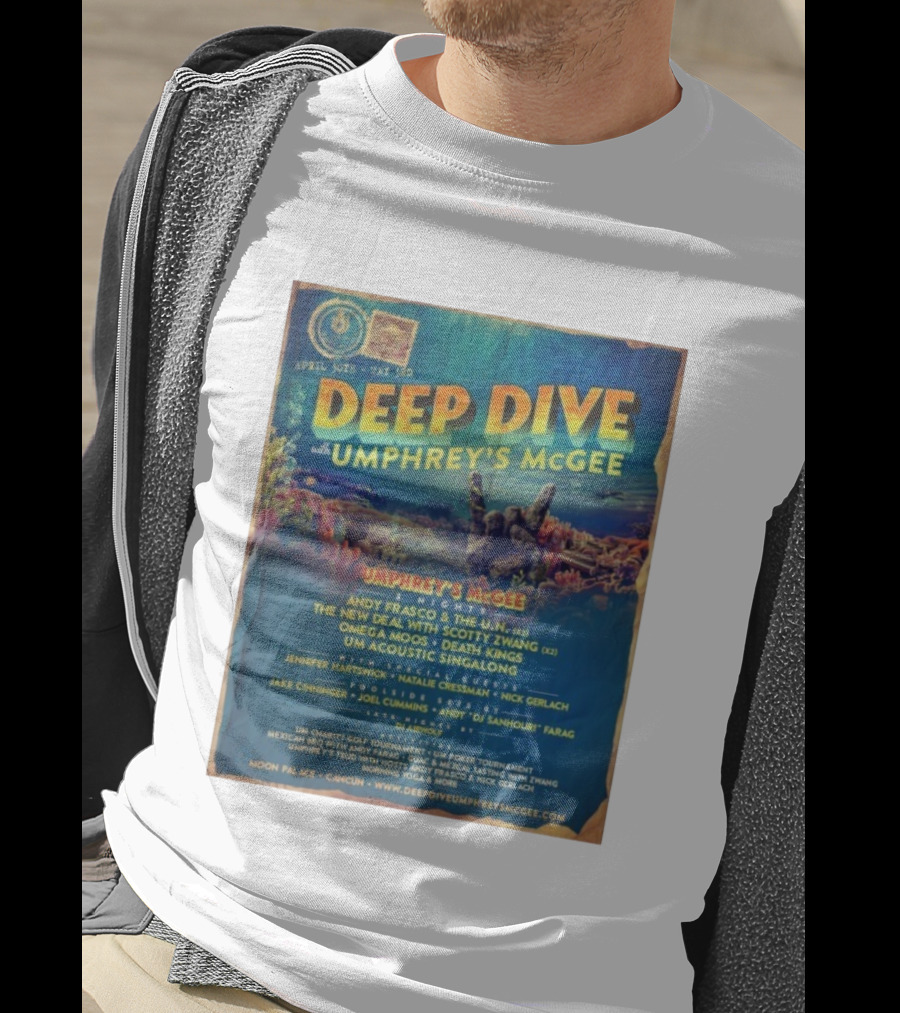 Deep Dive With Umphrey's McGee Cancun April 30th-May 3rd Moon Palace Events T-Shirt