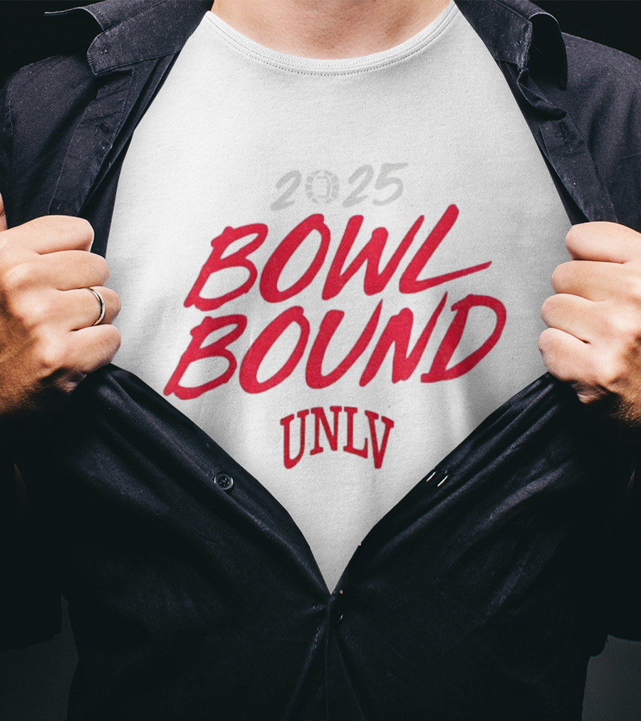 2025 Bowl Bound UNLV Rebels Football T-Shirt