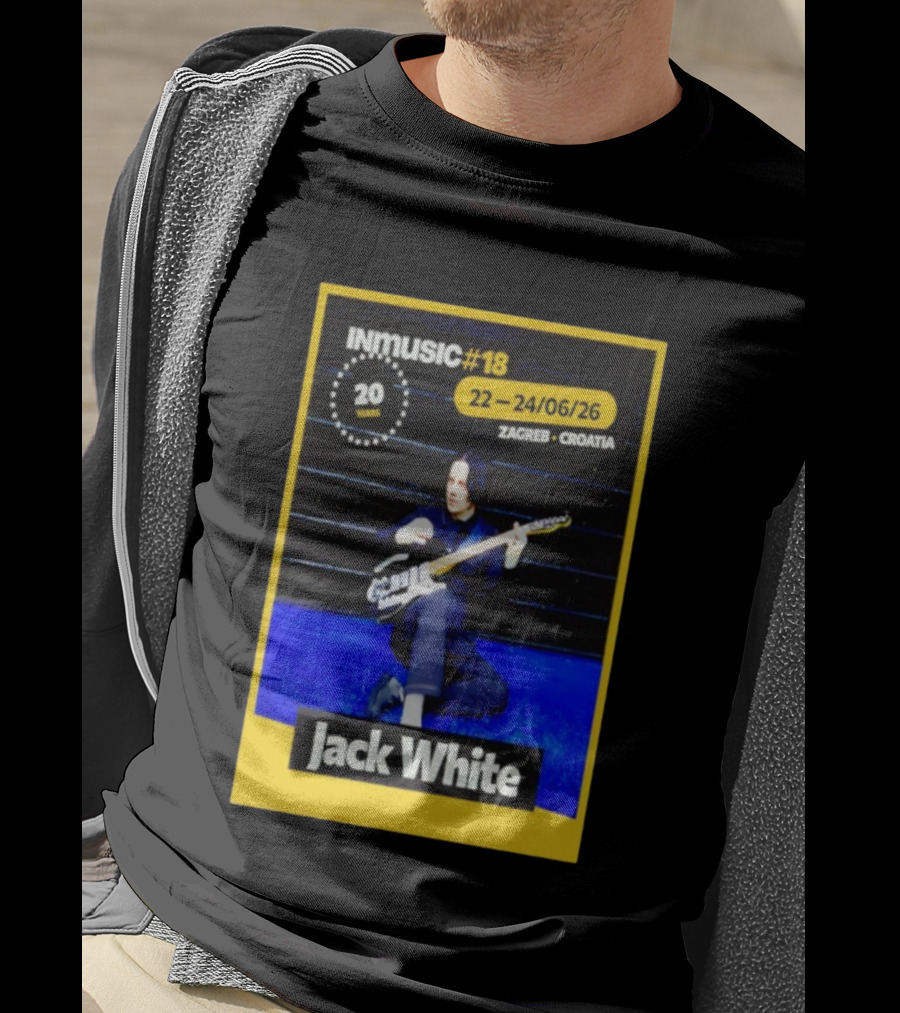 INmusic Festival 2026 Jack White Zagreb Croatia June Concert T-Shirt