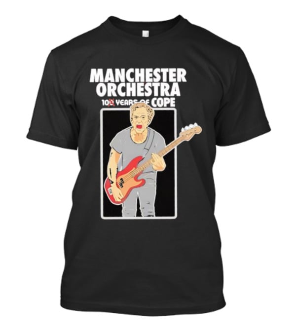 Manchester Orchestra 100 Years Of Cope Bass Guitar Illustration T-Shirt