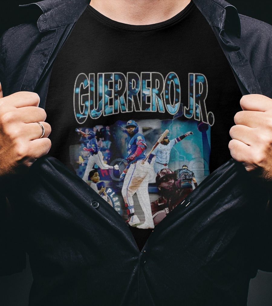 GUERRERO JR Blue Jays Baseball MVP Champions MLB Highlights T-Shirt