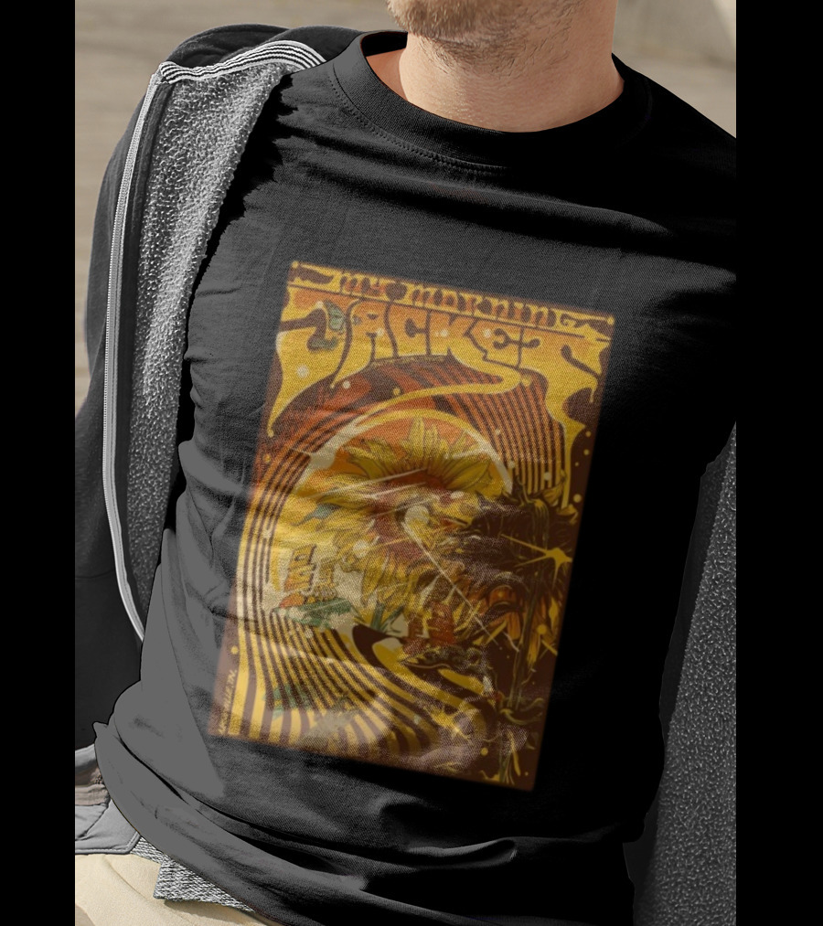 My Morning Jacket With Indigo De Souza Nashville TN October 29 2025 Sunflower Psychedelic Art Style T-Shirt