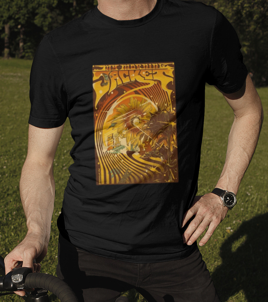 My Morning Jacket With Indigo De Souza Nashville TN October 29 2025 Sunflower Psychedelic Art Style T-Shirt