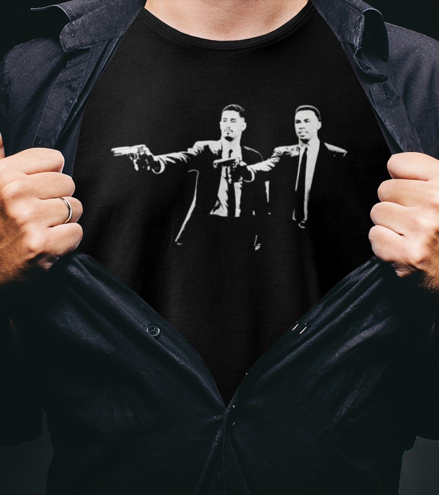 William Saliba Gabriel Magalhães Pulp Fiction Movie Vintage Style T-Shirt