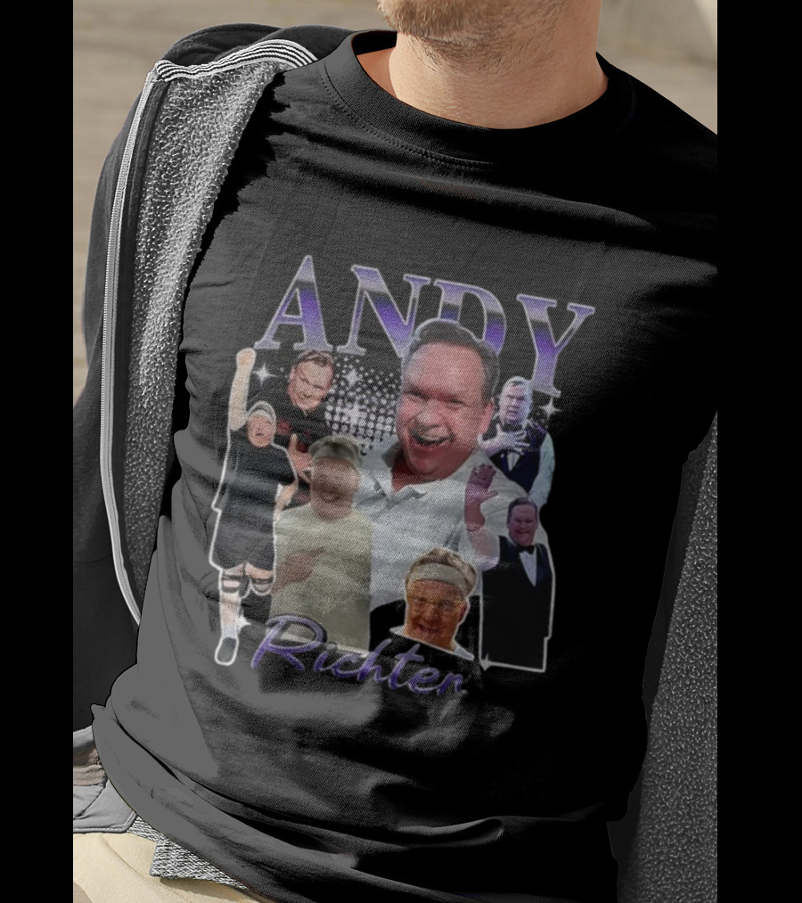 Andy Richter Collage Variety Expressions Laughter And Performance T-Shirt