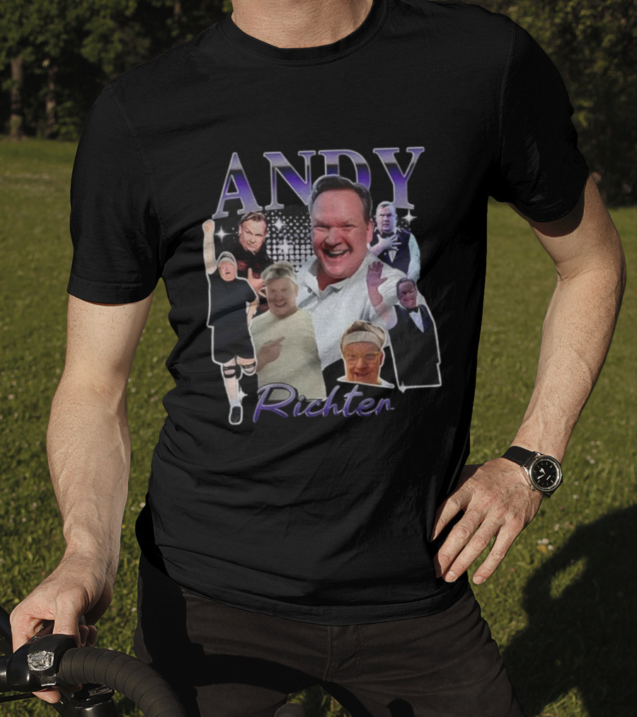 Andy Richter Collage Variety Expressions Laughter And Performance T-Shirt