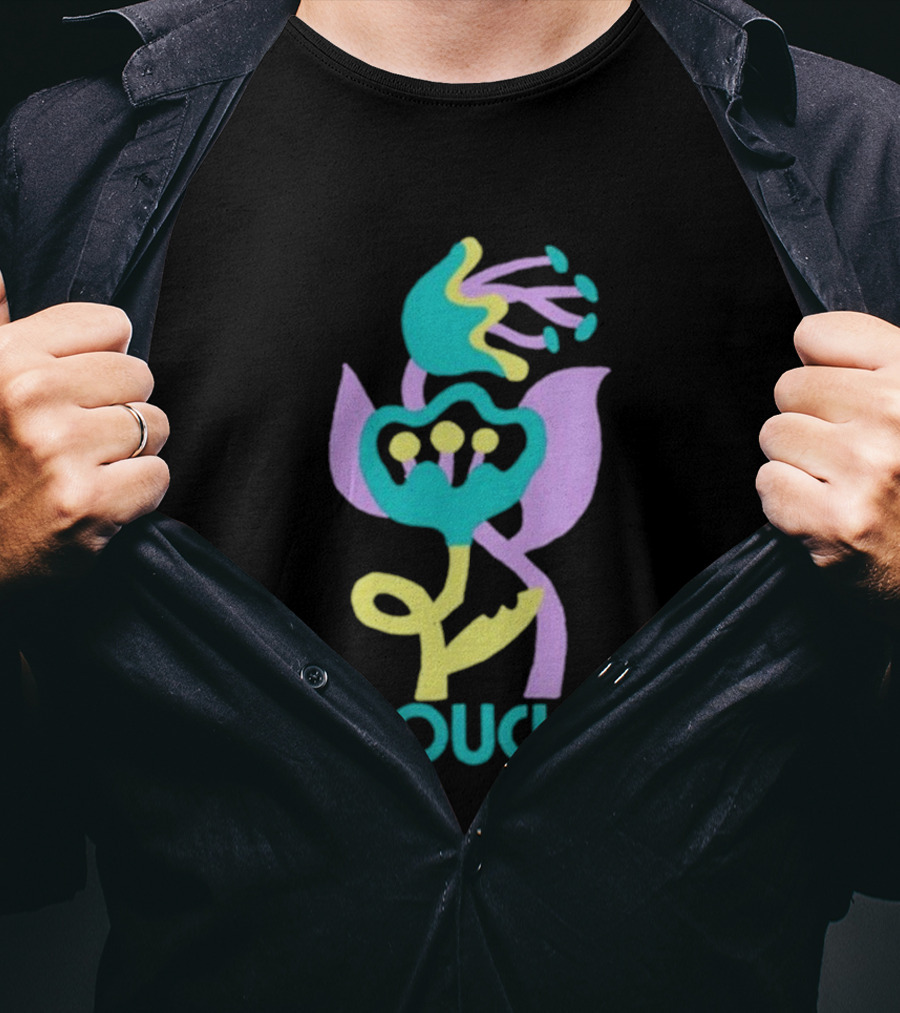 Couch Lily Flower Vibrant Abstract Botanical T-Shirt