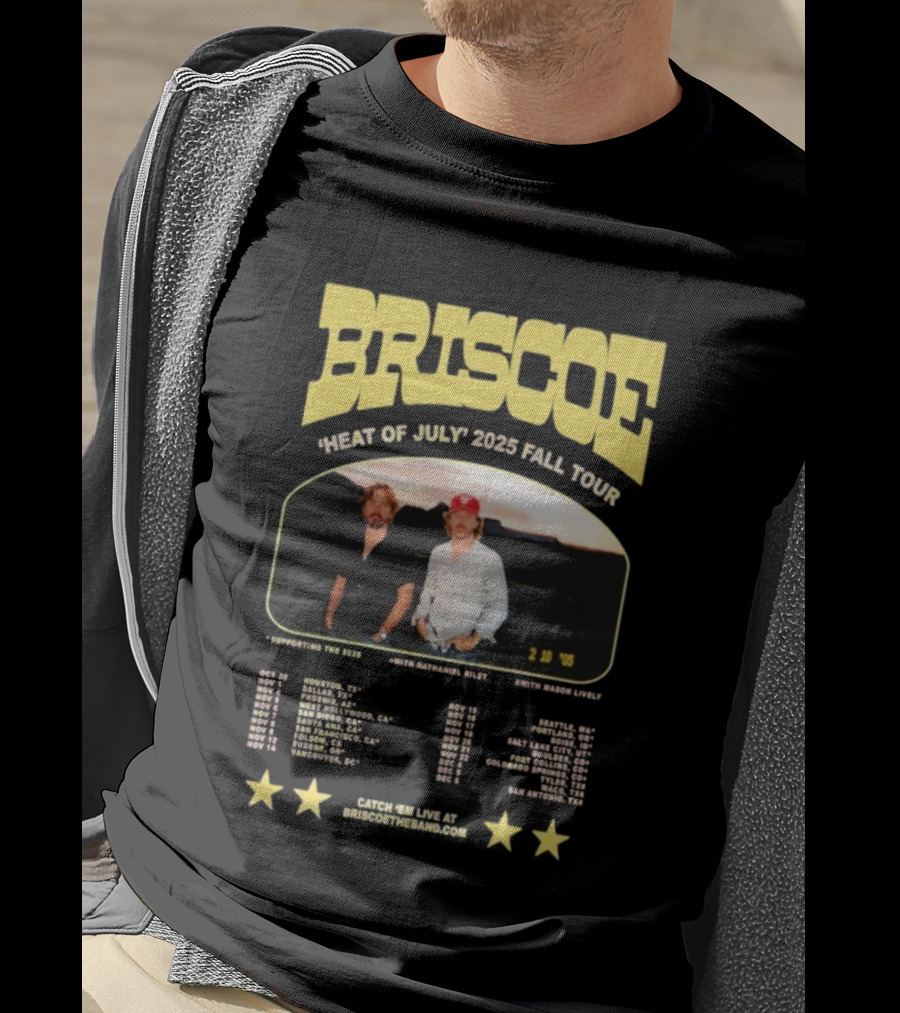 Briscoe Heat Of July 2025 Fall Tour Indie Folk Music T-Shirt