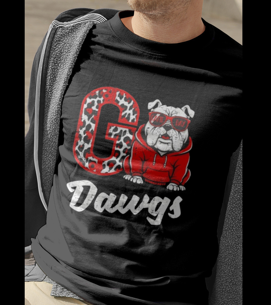 Go Dawgs Game Day Bulldog Football T-Shirt