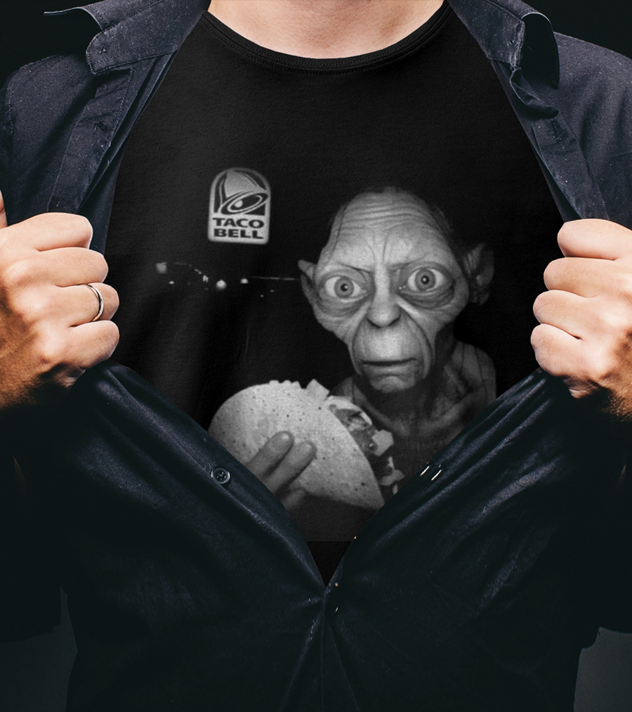 Taco Bell Gollum Goblin And Taco Ring Vintage Mashup T-Shirt