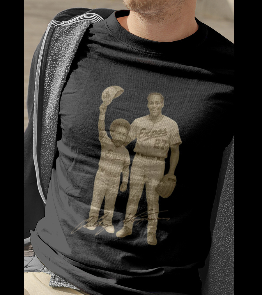 Vladimir Guerrero Jr. And Sr. Expos MLB Baseball Signature Vintage T-Shirt