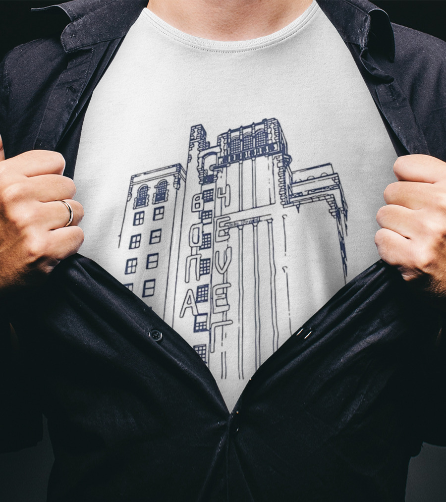 Bona 4Eva Hotel Building Neon Sign Design T-Shirt