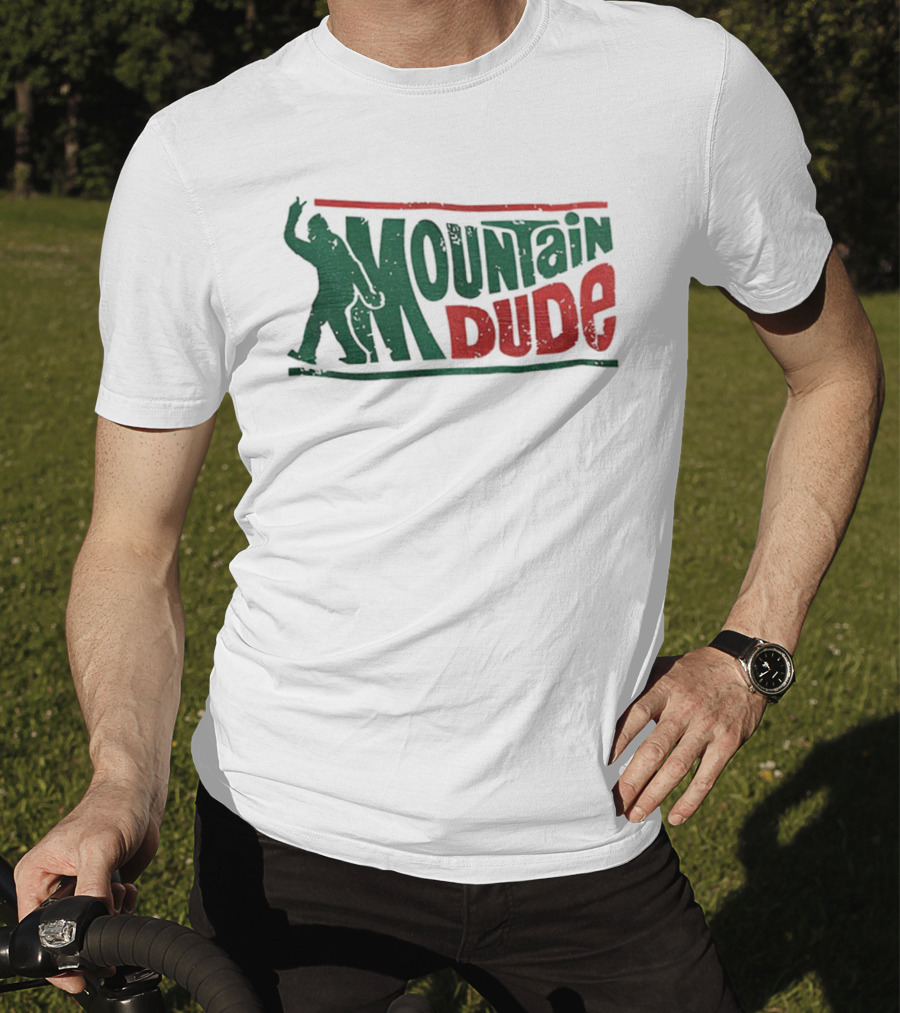 Bigfoot Mountain Dude Retro Hiking Adventure T-Shirt