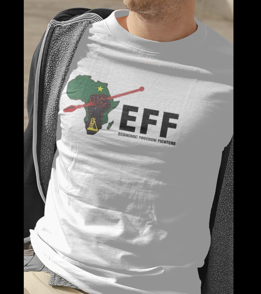 EFF Economic Freedom Fighters Africa Fist And Spear T-Shirt